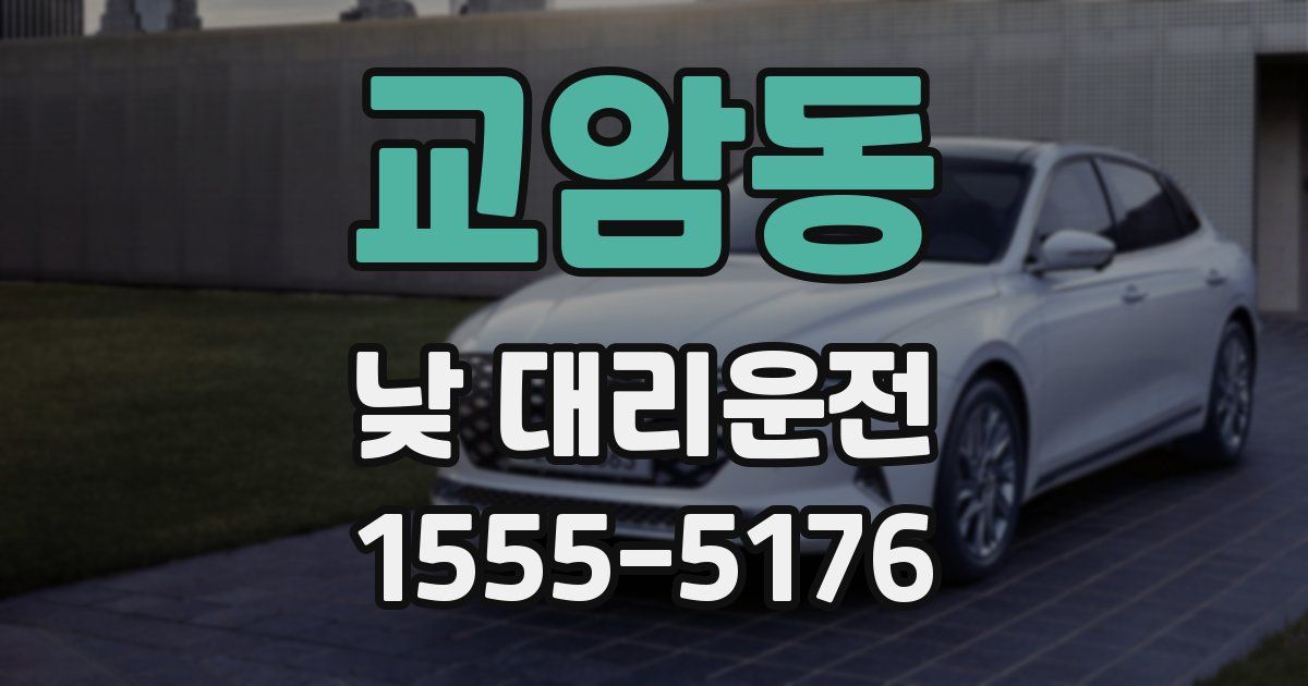 교암동 낮 대리운전