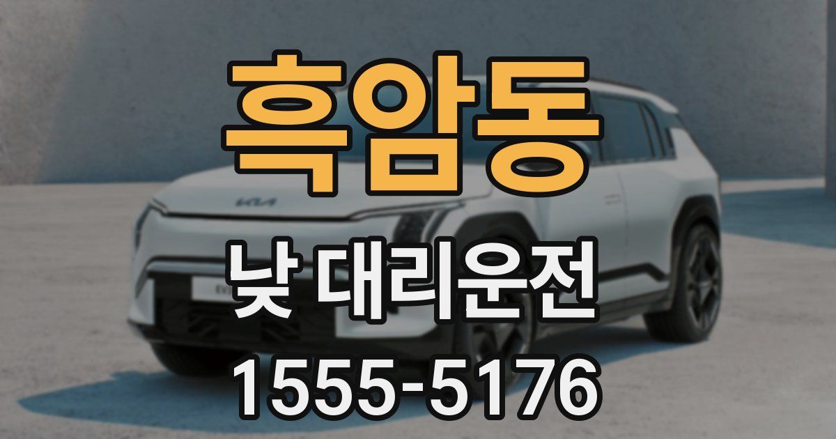 흑암동 낮 대리운전