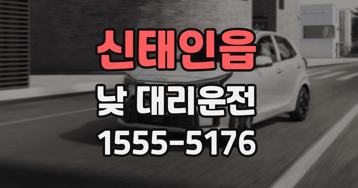 신태인읍 낮 대리운전