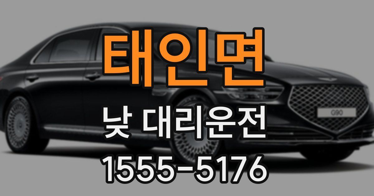 태인면 낮 대리운전