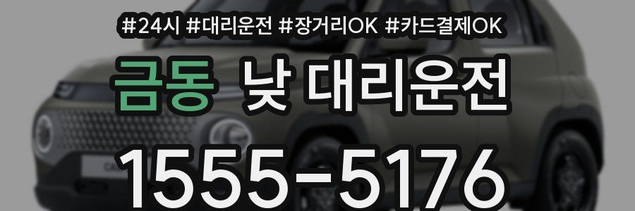 금동 낮 대리운전
