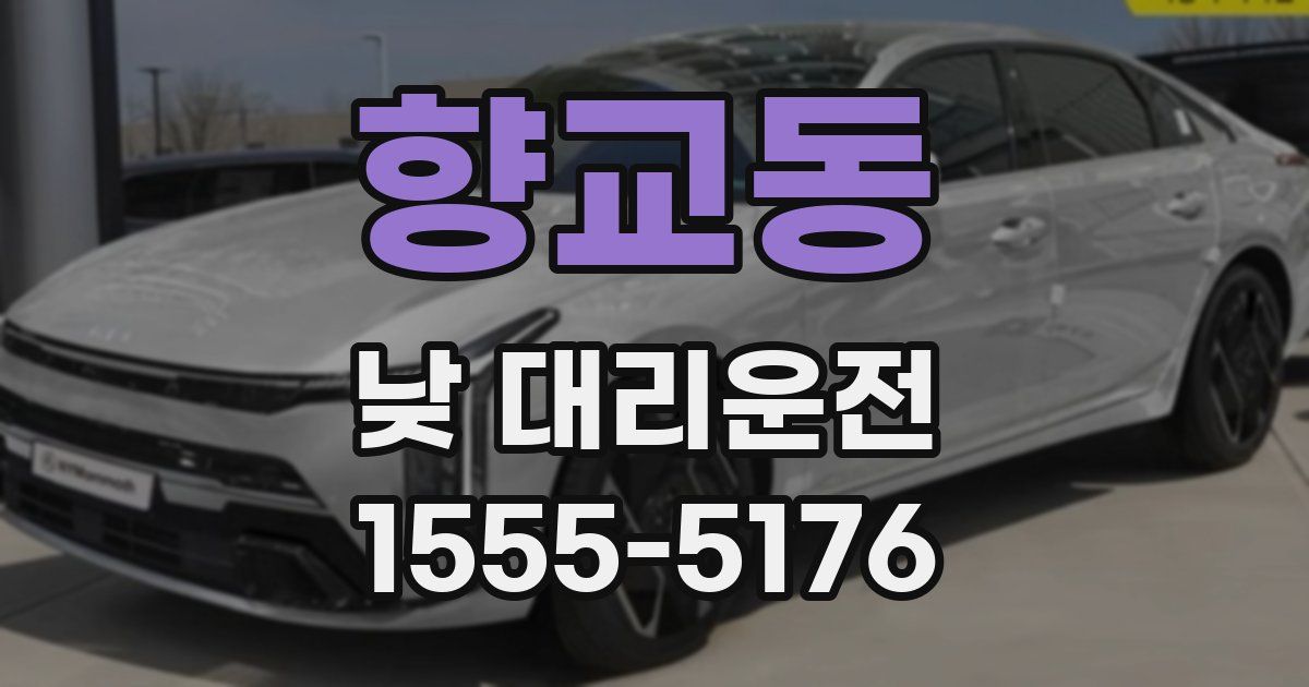 향교동 낮 대리운전