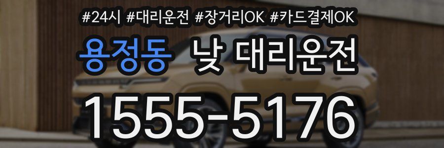 용정동 낮 대리운전