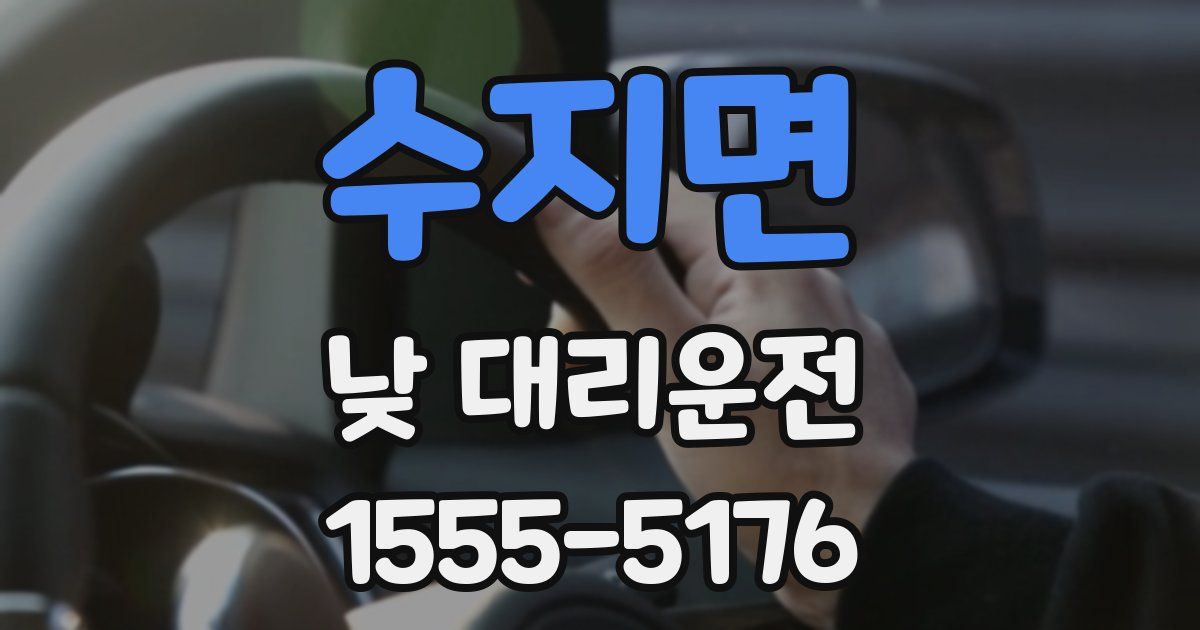 수지면 낮 대리운전