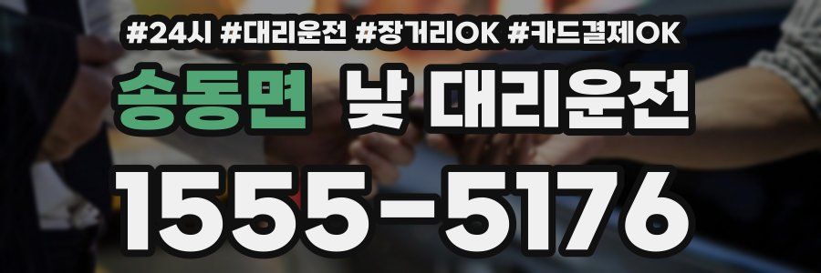 송동면 낮 대리운전