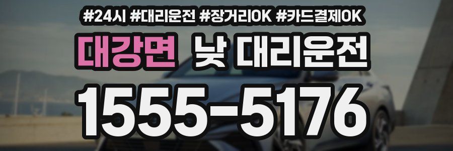 대강면 낮 대리운전