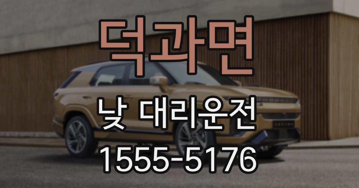 덕과면 낮 대리운전