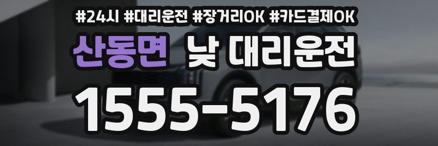 산동면 낮 대리운전