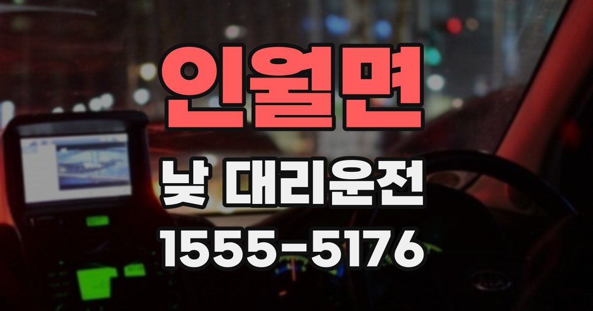 인월면 낮 대리운전