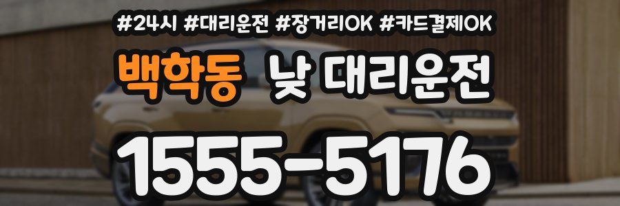 백학동 낮 대리운전