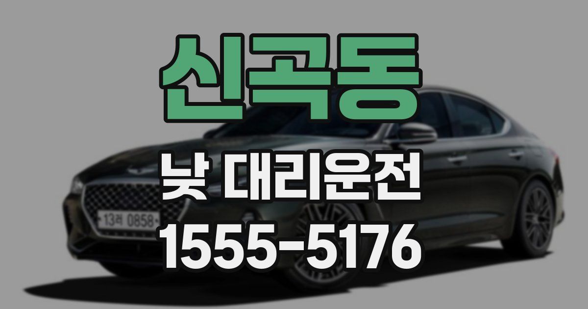 신곡동 낮 대리운전