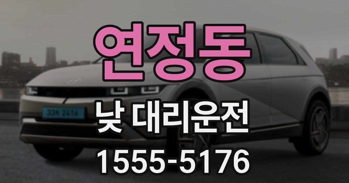 연정동 낮 대리운전