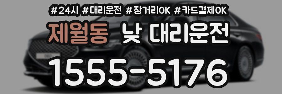 제월동 낮 대리운전