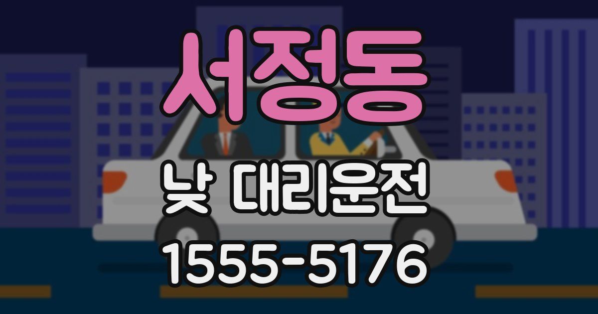 서정동 낮 대리운전