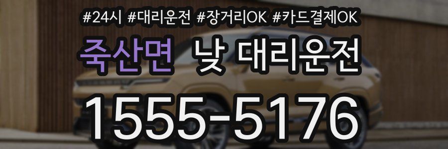 죽산면 낮 대리운전