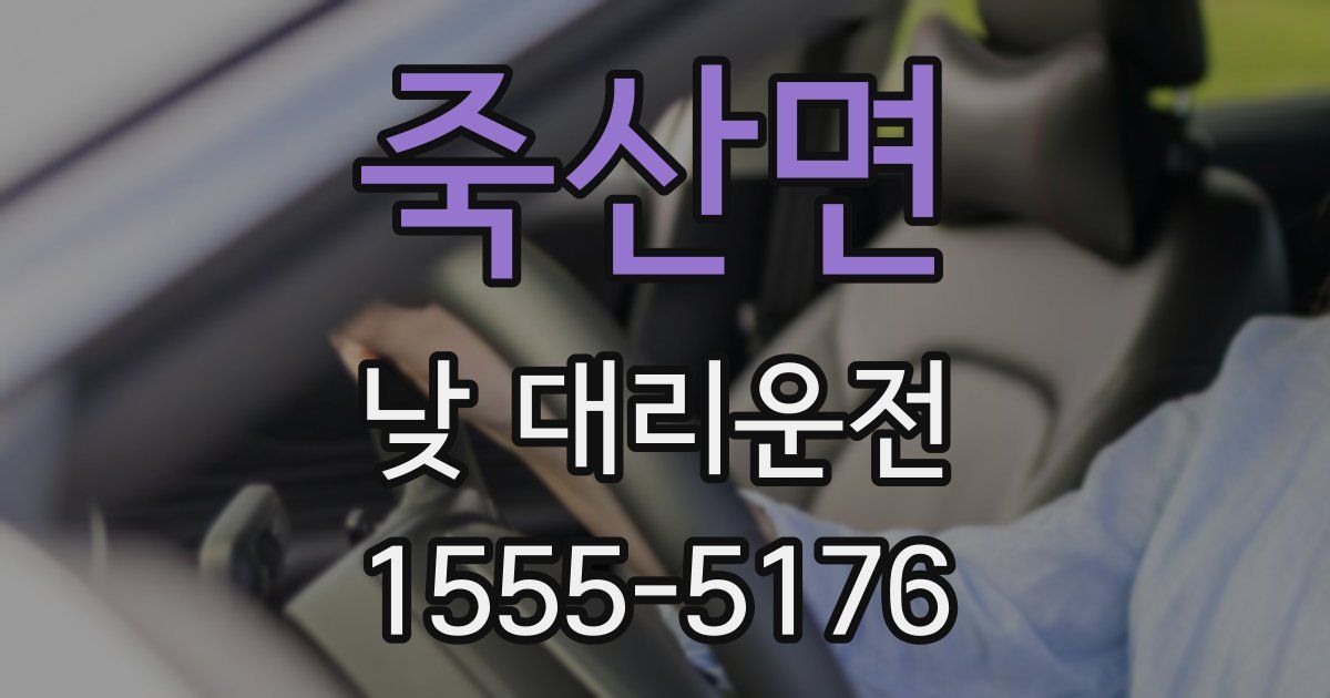 죽산면 낮 대리운전