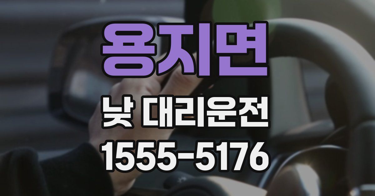 용지면 낮 대리운전