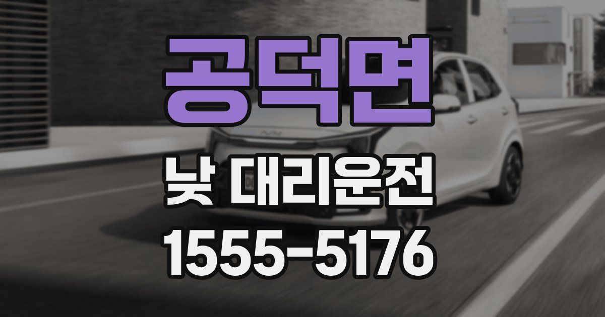 공덕면 낮 대리운전