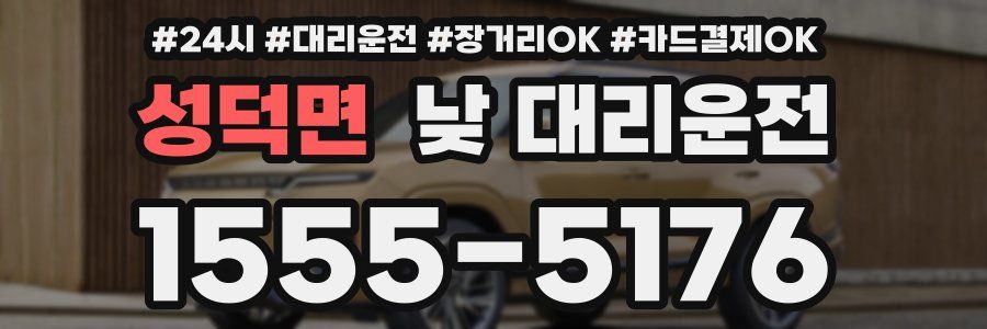 성덕면 낮 대리운전