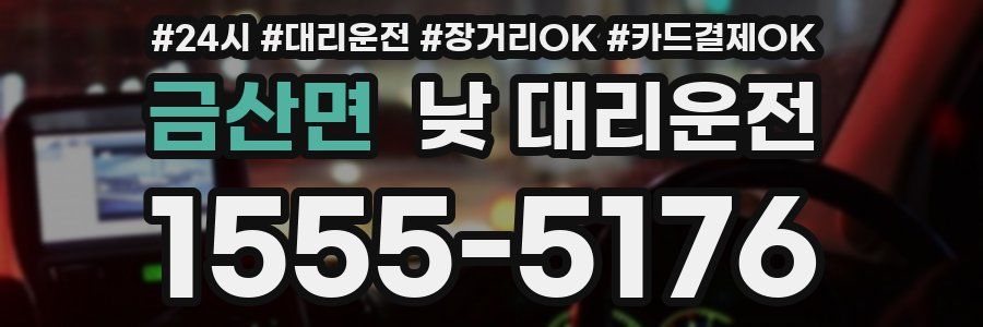 금산면 낮 대리운전