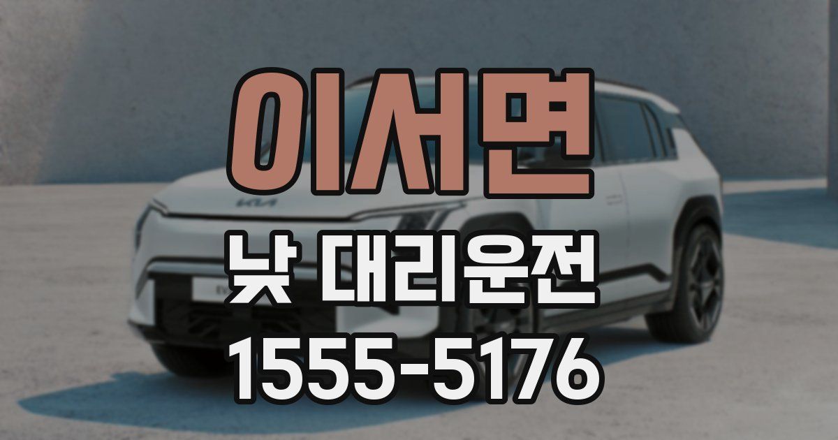 이서면 낮 대리운전