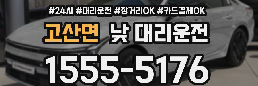 고산면 낮 대리운전