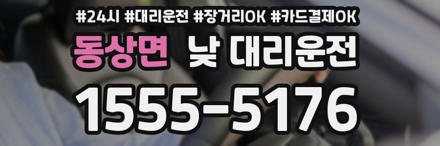 동상면 낮 대리운전