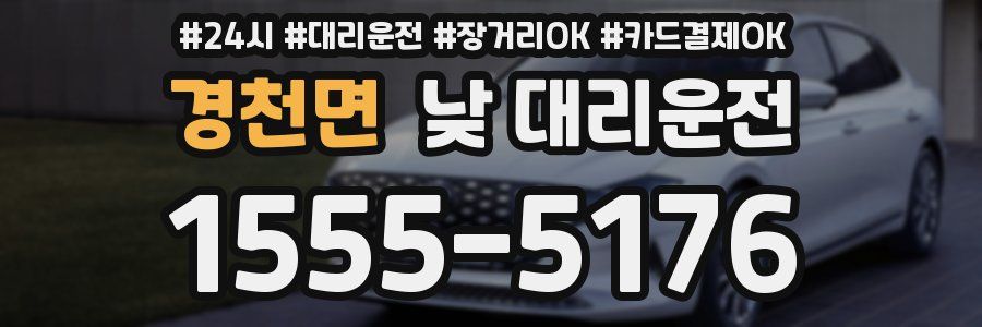 경천면 낮 대리운전