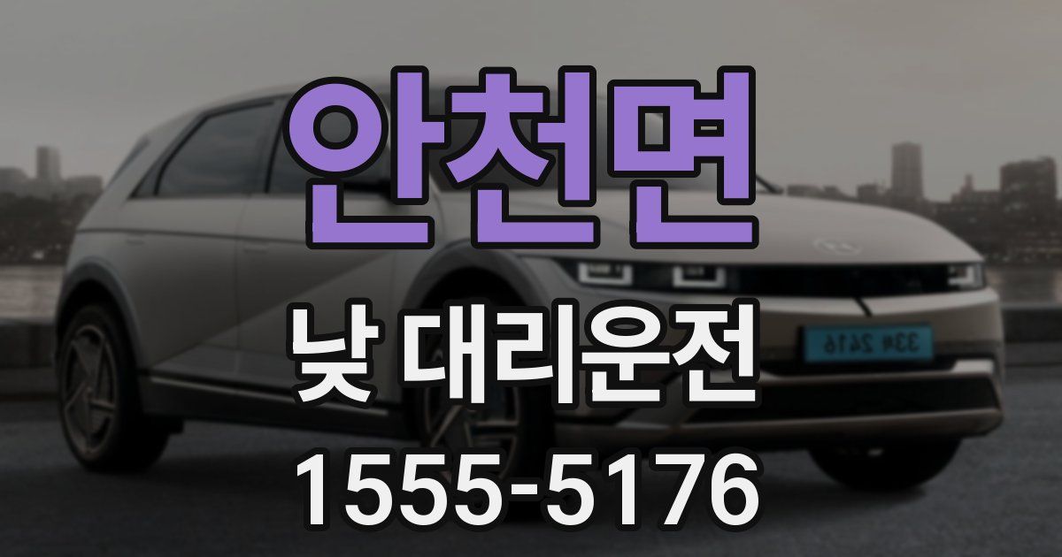 안천면 낮 대리운전