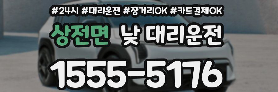 상전면 낮 대리운전
