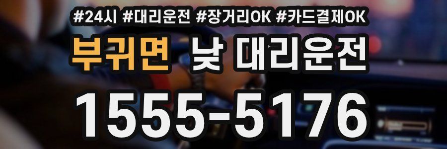 부귀면 낮 대리운전