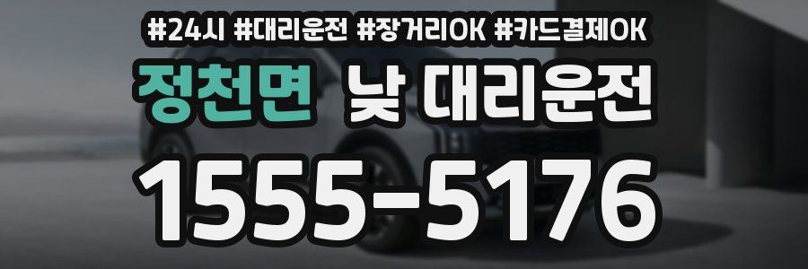 정천면 낮 대리운전
