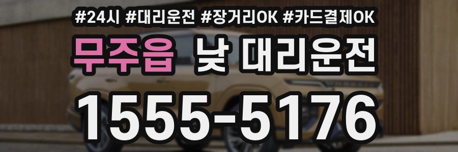 무주읍 낮 대리운전