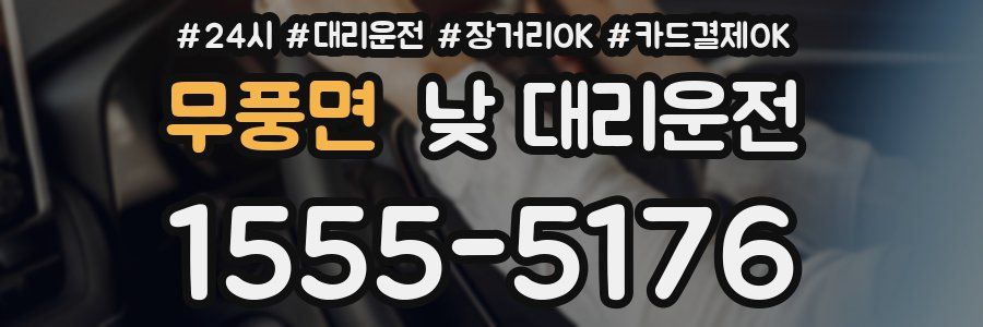 무풍면 낮 대리운전