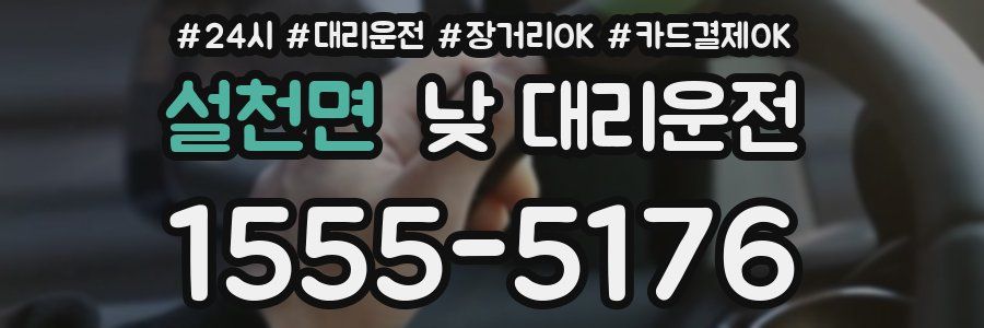 설천면 낮 대리운전