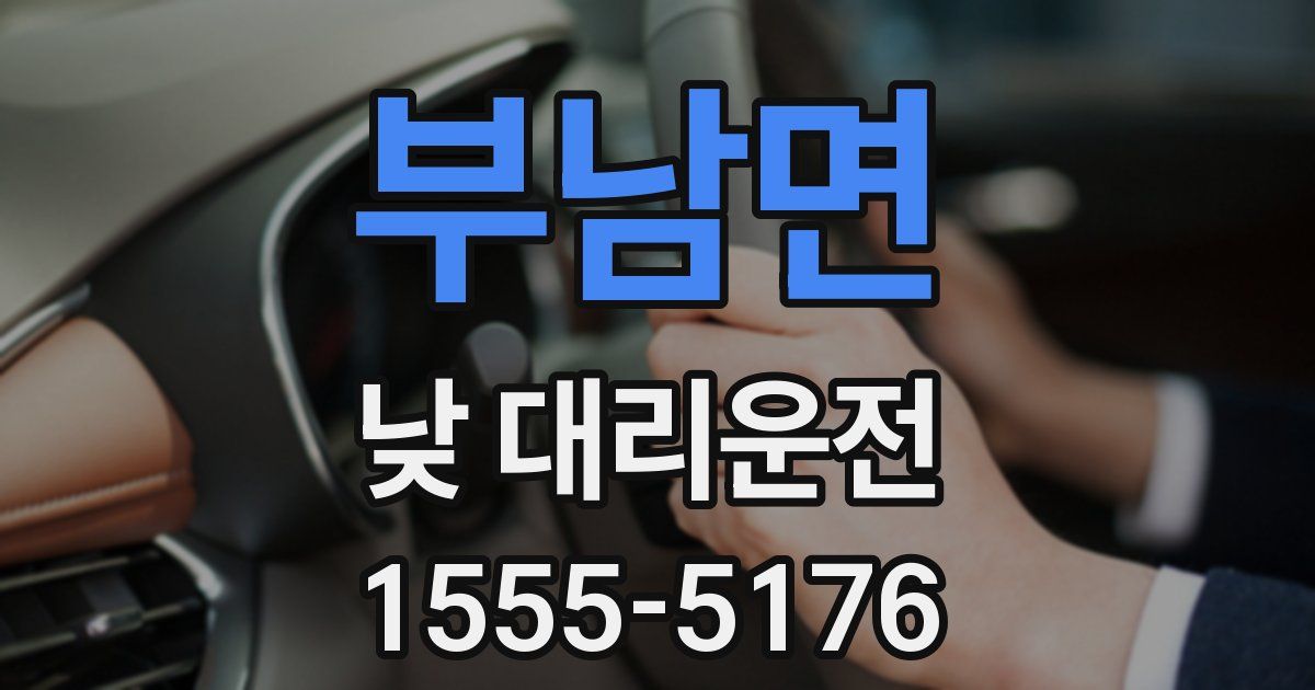 부남면 낮 대리운전