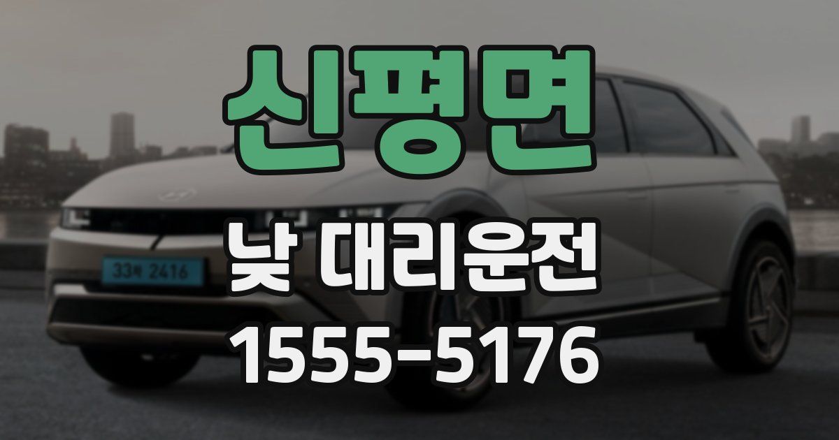 신평면 낮 대리운전