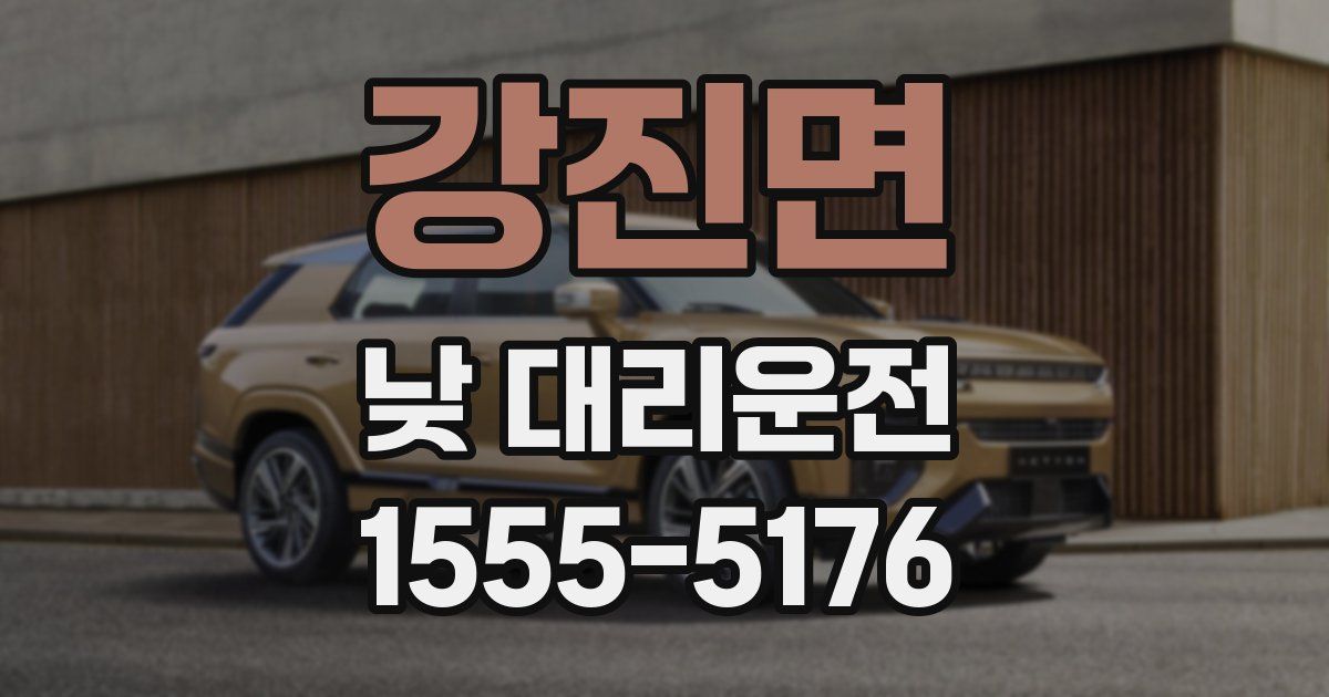 강진면 낮 대리운전