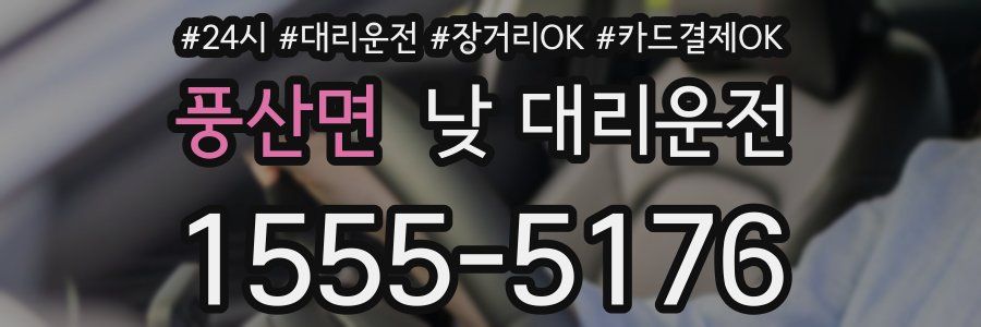 풍산면 낮 대리운전