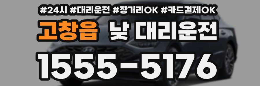 고창읍 낮 대리운전