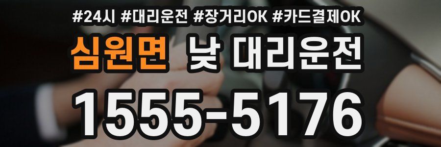 심원면 낮 대리운전