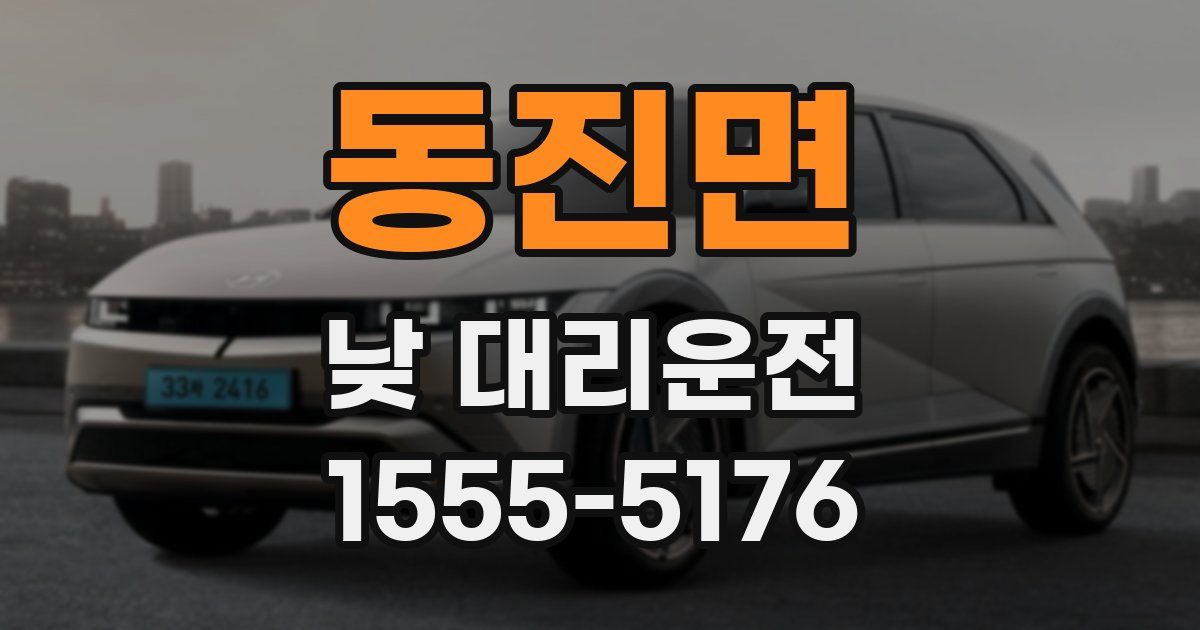 동진면 낮 대리운전