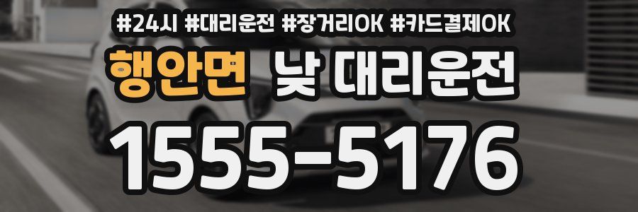 행안면 낮 대리운전