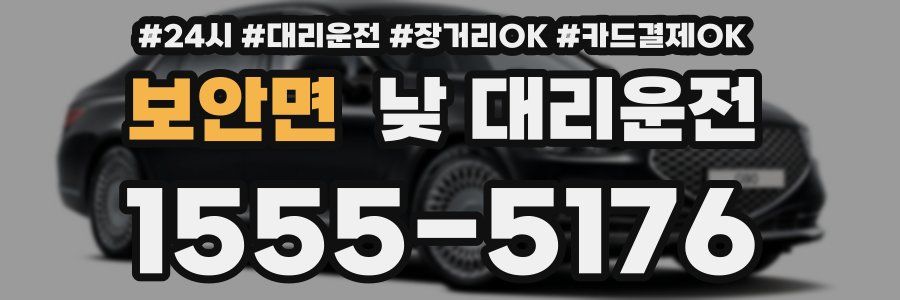 보안면 낮 대리운전