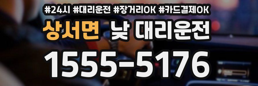 상서면 낮 대리운전