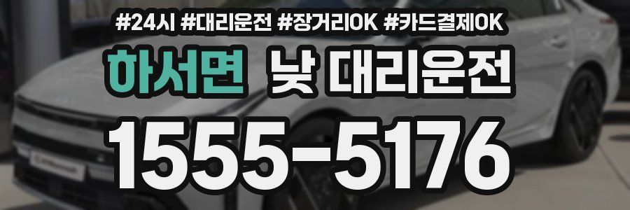 하서면 낮 대리운전