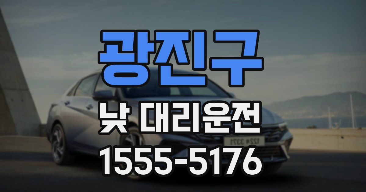 광진구 낮 대리운전