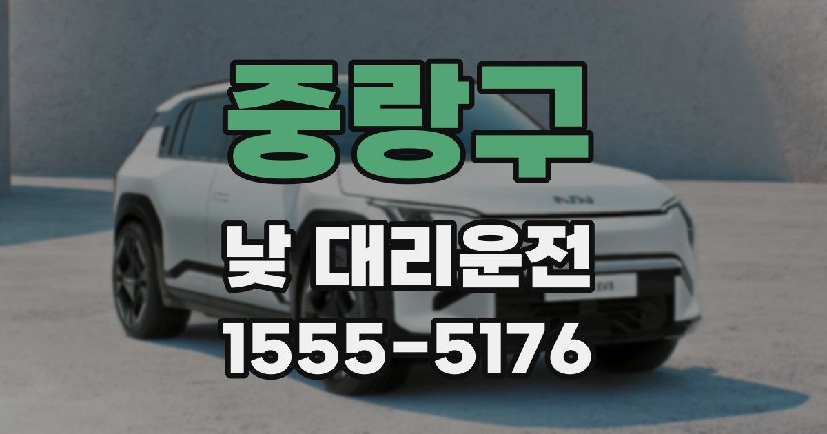 중랑구 낮 대리운전