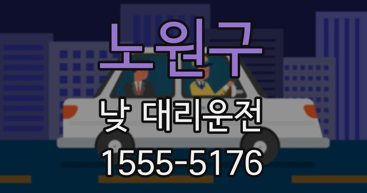 노원구 낮 대리운전
