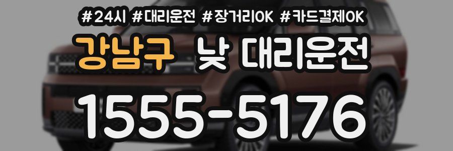 강남구 낮 대리운전